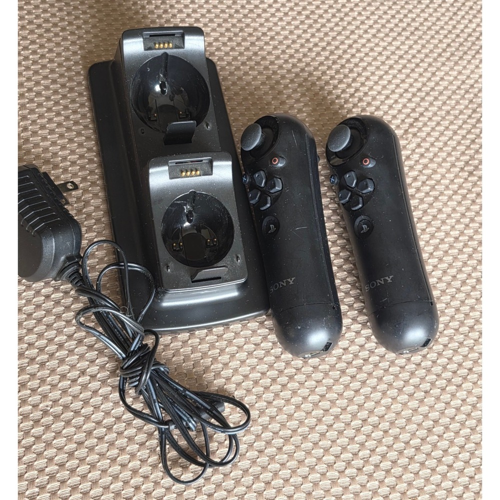 Sony PlayStation Move Navigation Controller CECH-ZCS1U Pair with i-Con Dual Dock
